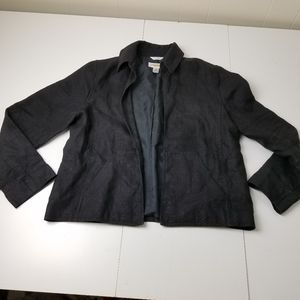 Black Talbots Irish Linen  Jacket  Sz 6